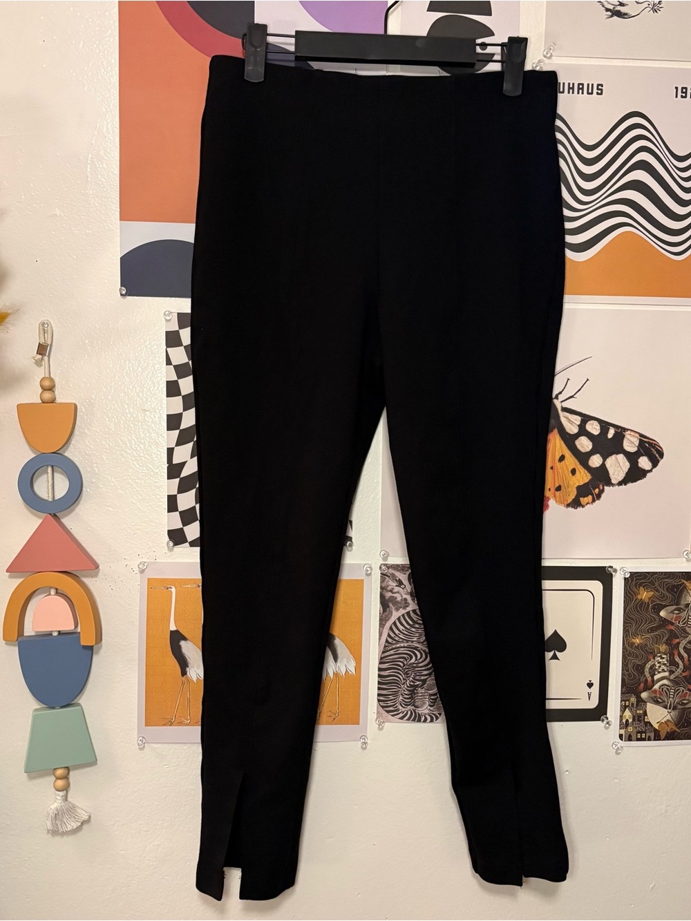 Calvin Klein Black Pull-On Slim Ankle Pants Medium